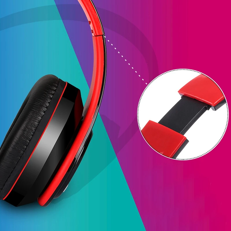 HIFI Stereo Earphones Bluetooth Headphone Music Headset Mic for Mobile Xiaomi Phone Samsung Tablet Blue Black 