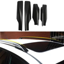 4P для Toyota RAV4 XA30 2006 2007 2008 2009 2010 2011 2012 Черный Автомобильный Стайлинг крыша багажник крышка бар рельс конец замена оболочки