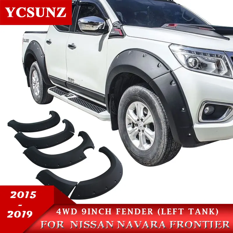 9 дюймовый брызговик для Nissan Navara Frontier 4x4 2015 2019 карманный с заклепками стиль
