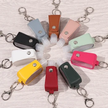 

1 PC Reusable Hand Sanitizer Bottle 30ml Travel Bottle Refillable Containers Flip Cap Empty Bottles with Keychain Carrier