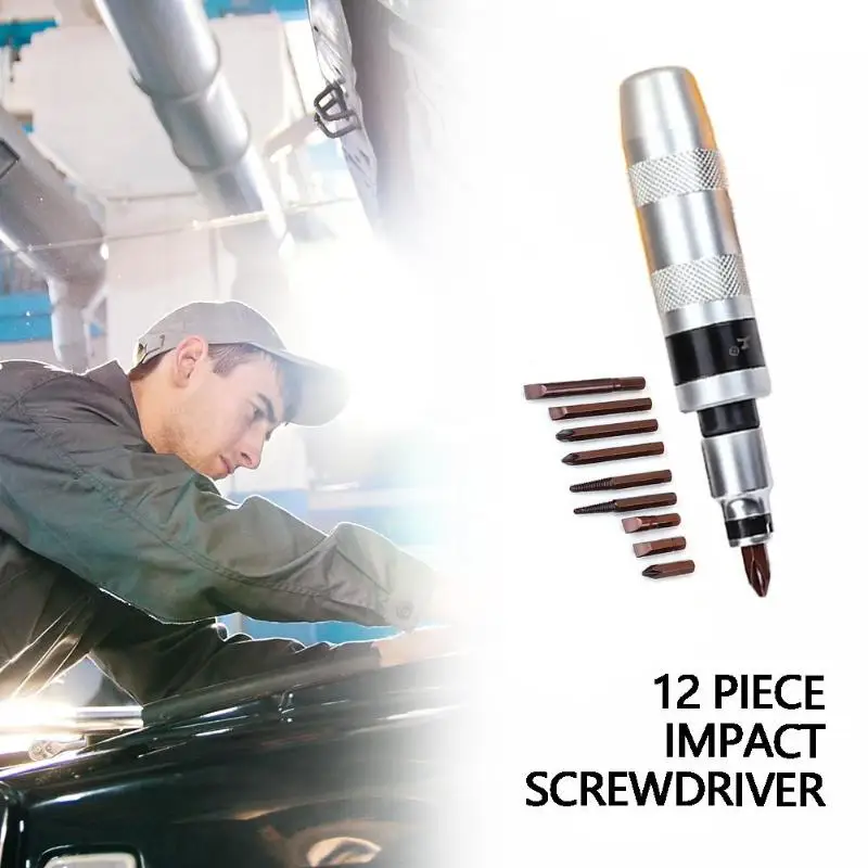 Прочные нескользящие Heavy Duty Impact Отвертка Бит Комплект 12 шт./компл. Многофункциональный РЕВЕРСИВНОЕ УСТРОЙСТВО для извлечения болтов инструмент для ремонта