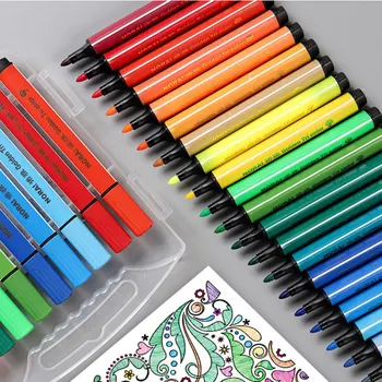 

Color Pen Art Marker Drawing Set Colors Watercolor Pen Safe Non-toxic Water Washing DIY Graffiti Color Pens A