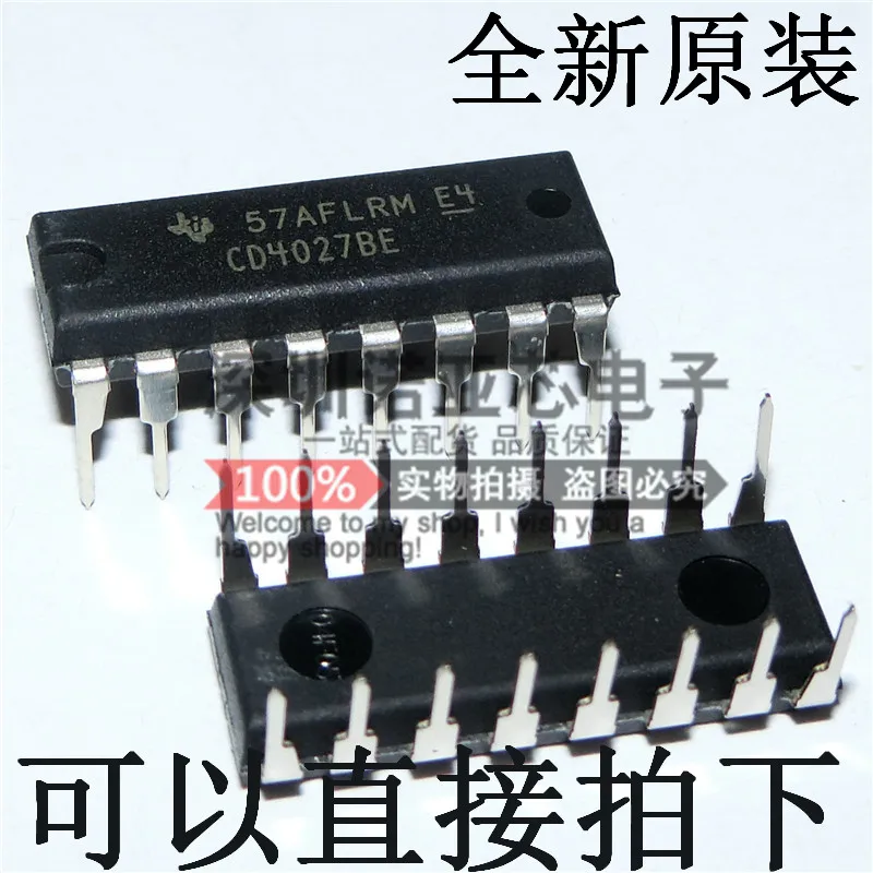 10 шт./лот CD4027BE CD4027 DIP16 триггер IC logic