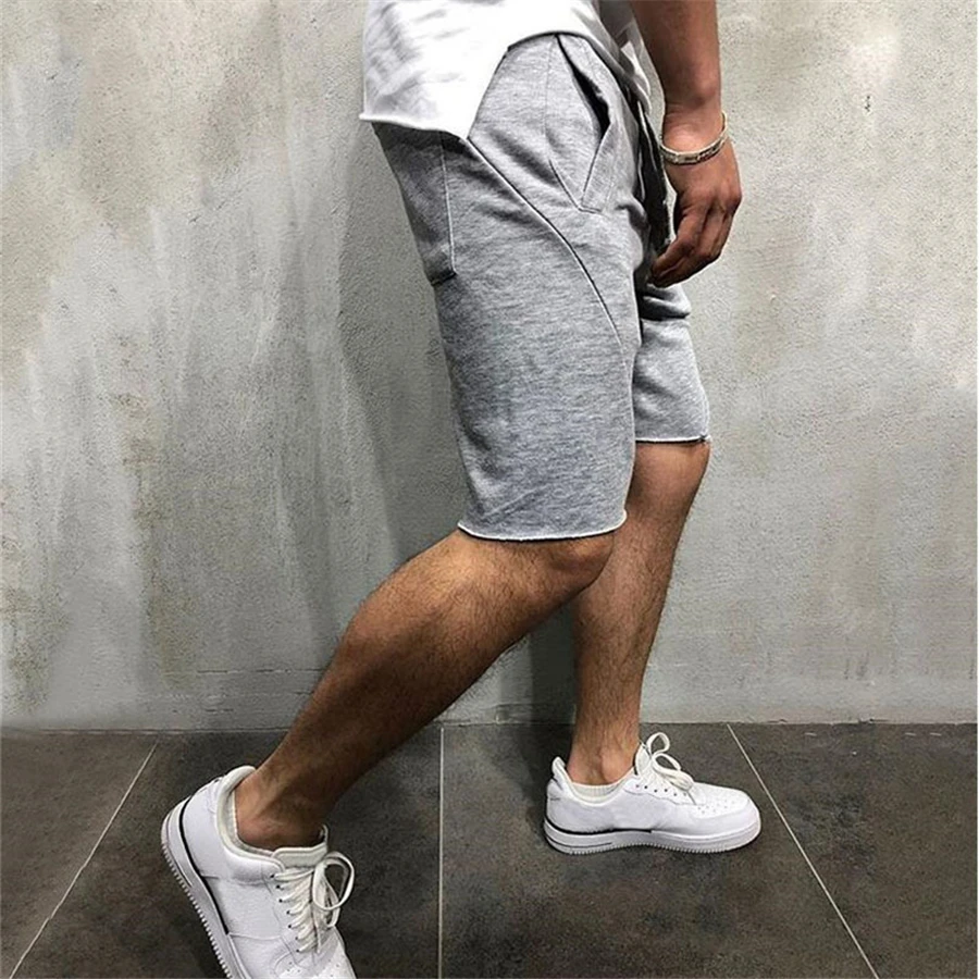 Men Cotton Shorts Men's loose Short Trousers Fitness Bodybuilding Jogger Mens Brand durable Sweatpants Fitness Workout Short best men's casual shorts