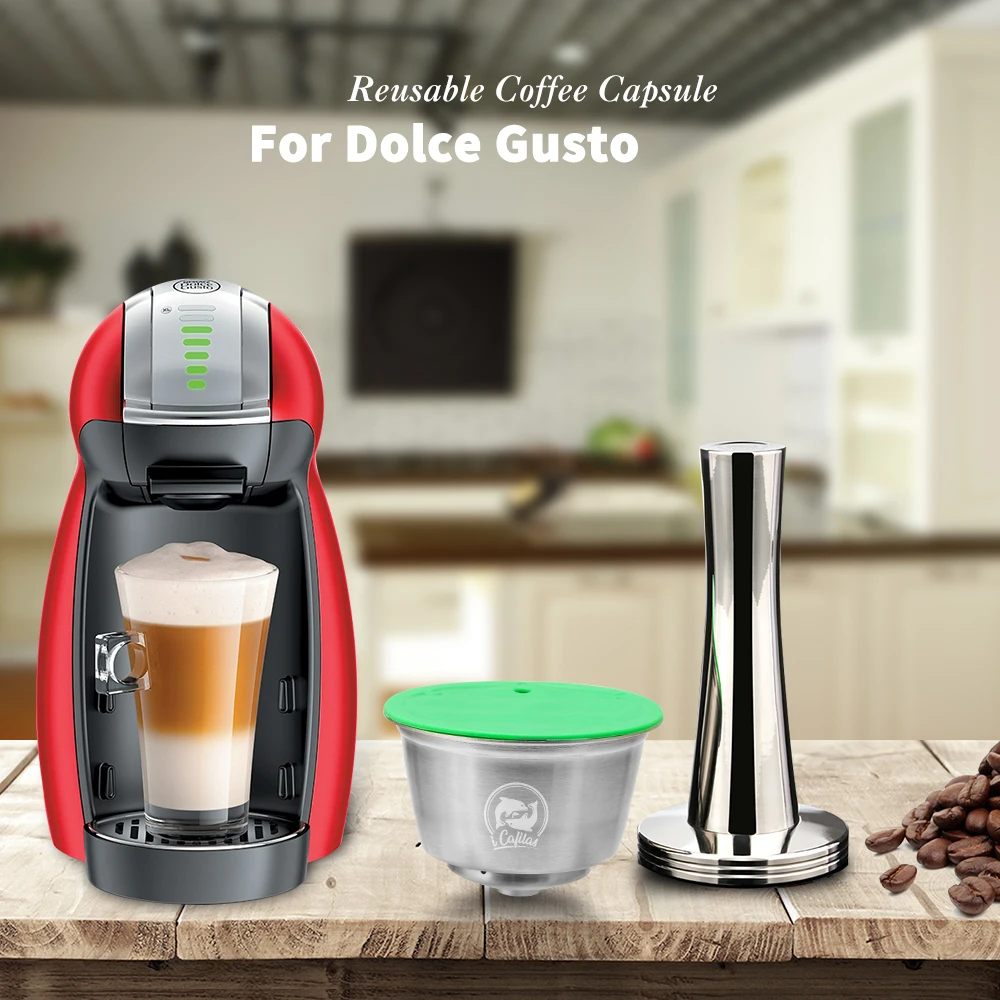 Многоразовая Капсульная чашка из нержавеющей стали подходит для Dolce Gusto