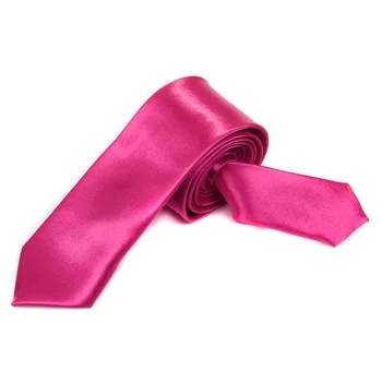 

Men Party Wedding Dance Suit Costume Clothing Fashion Casual Necktie And 8.5 Inch Satin Hanky - Hot Pink