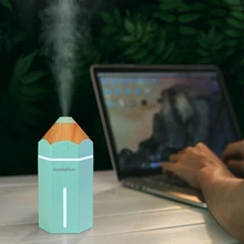 OTOKU 230ml Mini Humidifier USB Ultrasonic Aromatherapy Pencil Humidifier Aroma Diffuser Mist Maker Air Purifier with LED Lights gxz energy bottle usb ultrasonic humidifier 1200mah battery led lights air humidifiers mist maker mini home cup air purifier