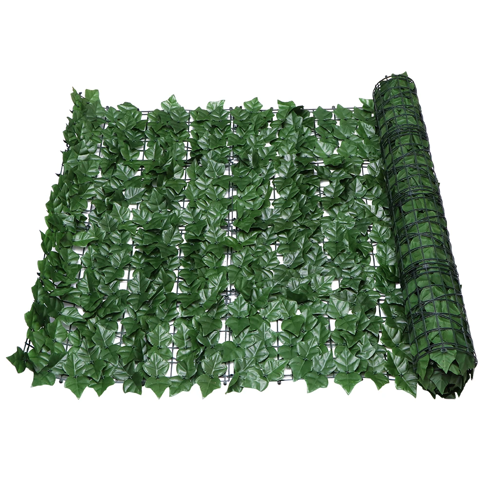 

Artificial Hedge Leaves Plants Fake Ivy Wall 1*3m Plastic vertical garden UV Proof Privacy Backyards Wedding Decorations