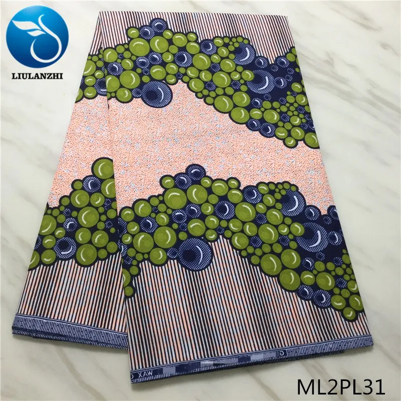 LIULANZHI африканская восковая ткань s Новое Поступление Полиэстер Анкара восковая ткань для платья восковая ткань 6 ярдов/партия ML2PL21-ML2PL50
