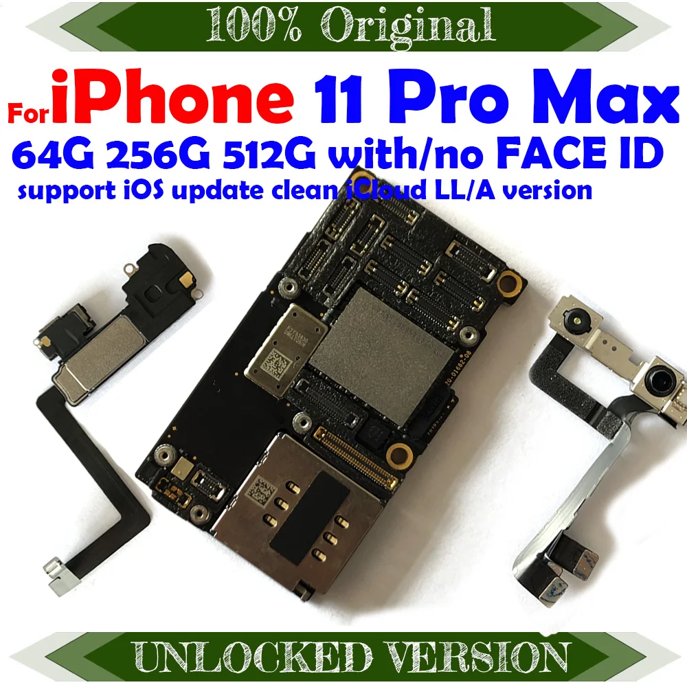 100% Оригинальный разблокированный Бесплатный iCloud для iPhone 11 Pro MAX XR XS X материнская