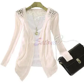 

Hot Women Sweet Lace Candy Crochet Knit Blouse Top Coat Cardigan Shirt Sweater