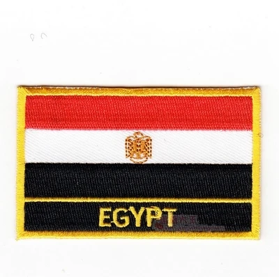 Национальный флаг, флаг, вышивка, нашивка, значок по всему миру, 8*5 см, Англия, Финляндия, Франция, Германия, Греция, Венгрия, Индия, Израиль - Цвет: EGYPT
