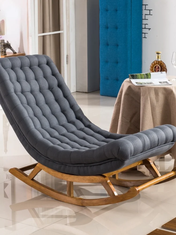 vertraging Kleverig Wafel Modern Design Rocking Lounge Stoel Stof Bekleding En Hout Voor Meubelen  Woonkamer Volwassen Luxe Schommelstoel Chaise|Woonkamerstoelen| - AliExpress