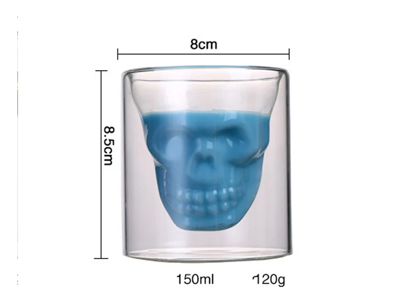 7 шт./компл. прозрачный череп бутылка Стекло s чашки набор 700 мл с украшением в виде кристаллов Стекло графин с 75 мл портретной съемке Стекло es чашки для винных бутылок виски