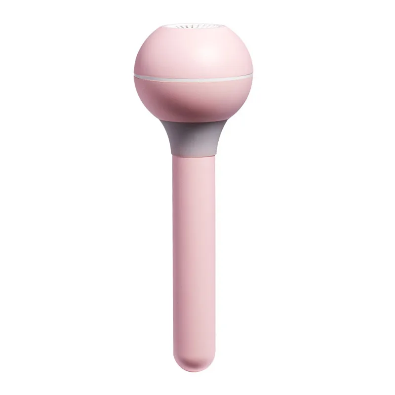 Pink Humidifier Portable Ultrasonic Mist Maker Aroma Diffuser Adjustable Height Donut for Home Office Air Humidifiers USB - Цвет: Pink