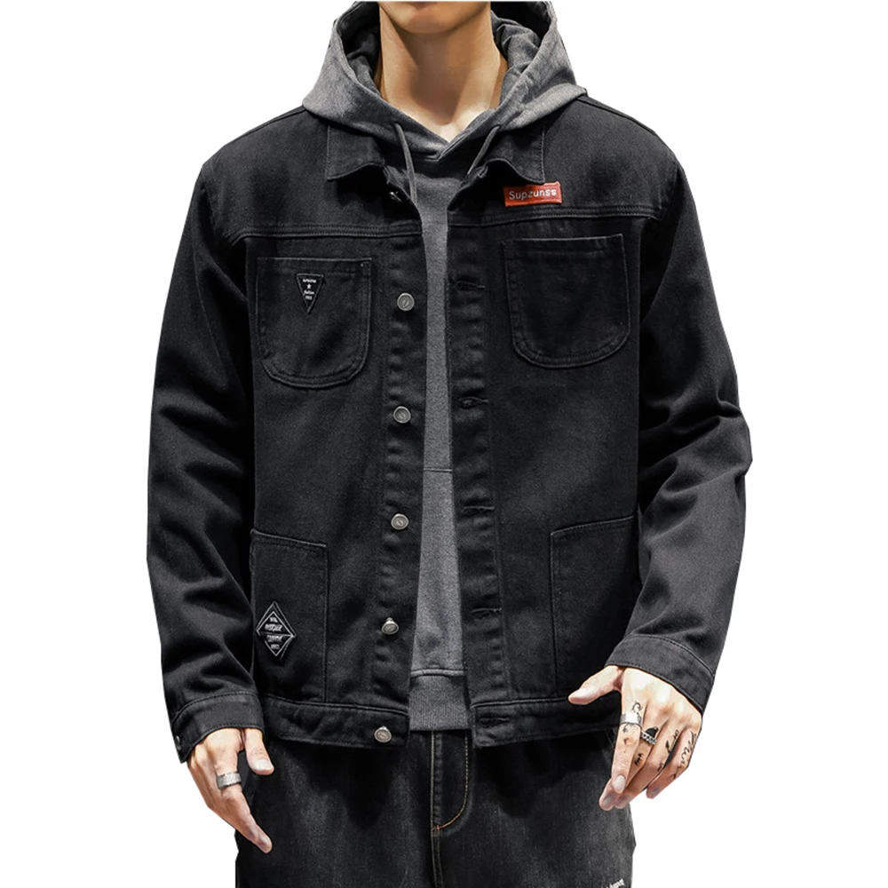 

Winter Spring New Style Fashion Slim Fit Menâ€˜s Jacket Jeans Coat Men's Korean-style Denim Jacket