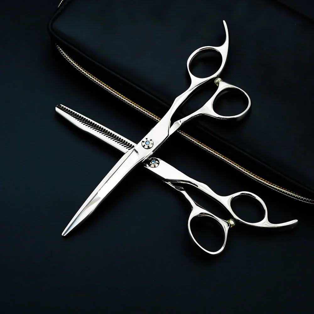 6-дюймовый волос салонная стрижка очень sharp Парикмахерские ножницы олень ножницы «ЗигЗаг» инструменты для домашнего питомца волос обрезных инструментов