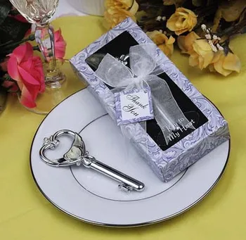 

(10 Pieces/lot) Elegant Wedding and Party favors of Key to My Heart Victorian Style Bottle Opener Favors for Purple Wedding