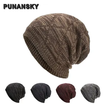 

Fall Winter Plus Velvet Hats for Men Women Knitted Sweater Cap Skullies Beanies Cap Simple Fashion Casual Outdoor Hat Gorros