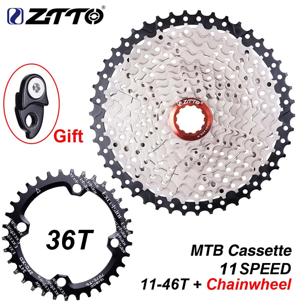 ZTTO MTB 11 скоростная велосипедная кассета 11-46T 11 s HG Запчасти для горного велосипеда 11 скоростная Звездочка 11 в маховик - Цвет: EX 36T 11S 1146T