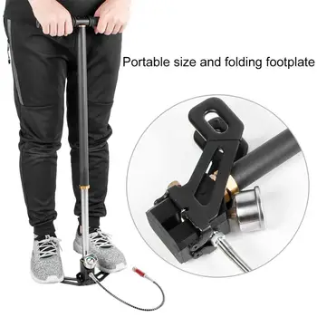 

Oversea High Pressure 0-6000bar Tungsten Steel 3 Stage Hand Pump for PCP Air Gun Boat Tire Ball Stainless Steel