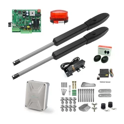 Nouveau Produit PKM C026 Automatique Kit D'ouvre Porte Robuste À Double Motorisation de portail pour Double Portails Battants Noir En Fer Forgé Porte Creuse 