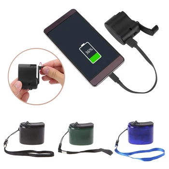 

SFIT Outdoor Tool DC 5.5V 500mA USB Hand Crank Manual Dynamo Cell Phone Emergency Charger MP4 Mobile Phone Tablet Power Supply