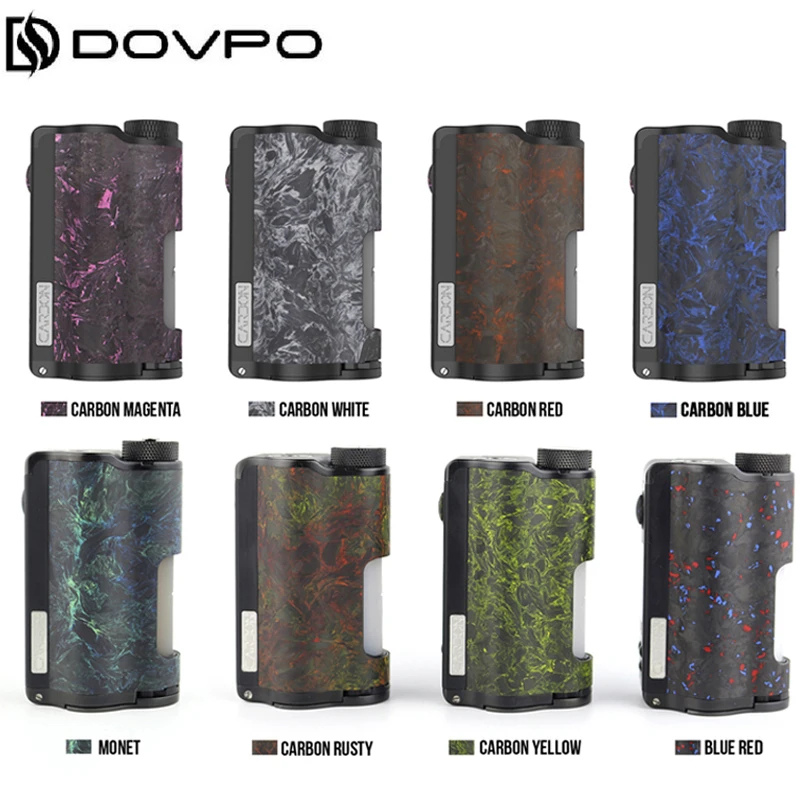Оригинальная электронная сигарета Dovpo Topside с двойным Карбоновым модулем Squonk 200 Вт