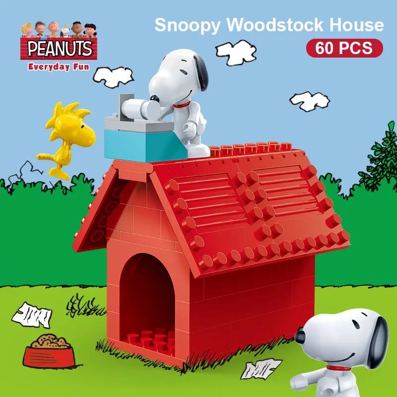 BanBao Горячие IP Snoopy арахис дом техника город Playmobil Juguetes пластиковые строительные блоки, игрушки развивающие модели DIY Кирпичи - Цвет: 7508 no original box