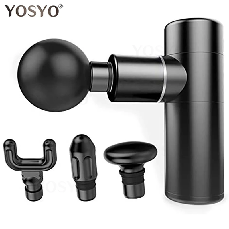 Pocket Massage Gun Electric Body Massager Mini Massage Gun Deep Tissue Neck Muscle Relaxation 4Gear Pain Relief