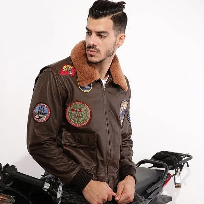 2019-Men-Brown-Genuine-Leather-Pilot-Jacket-Wool-Collar-Plus-Size-XXXL-Real-Cowhide-Winter-Russian (4)