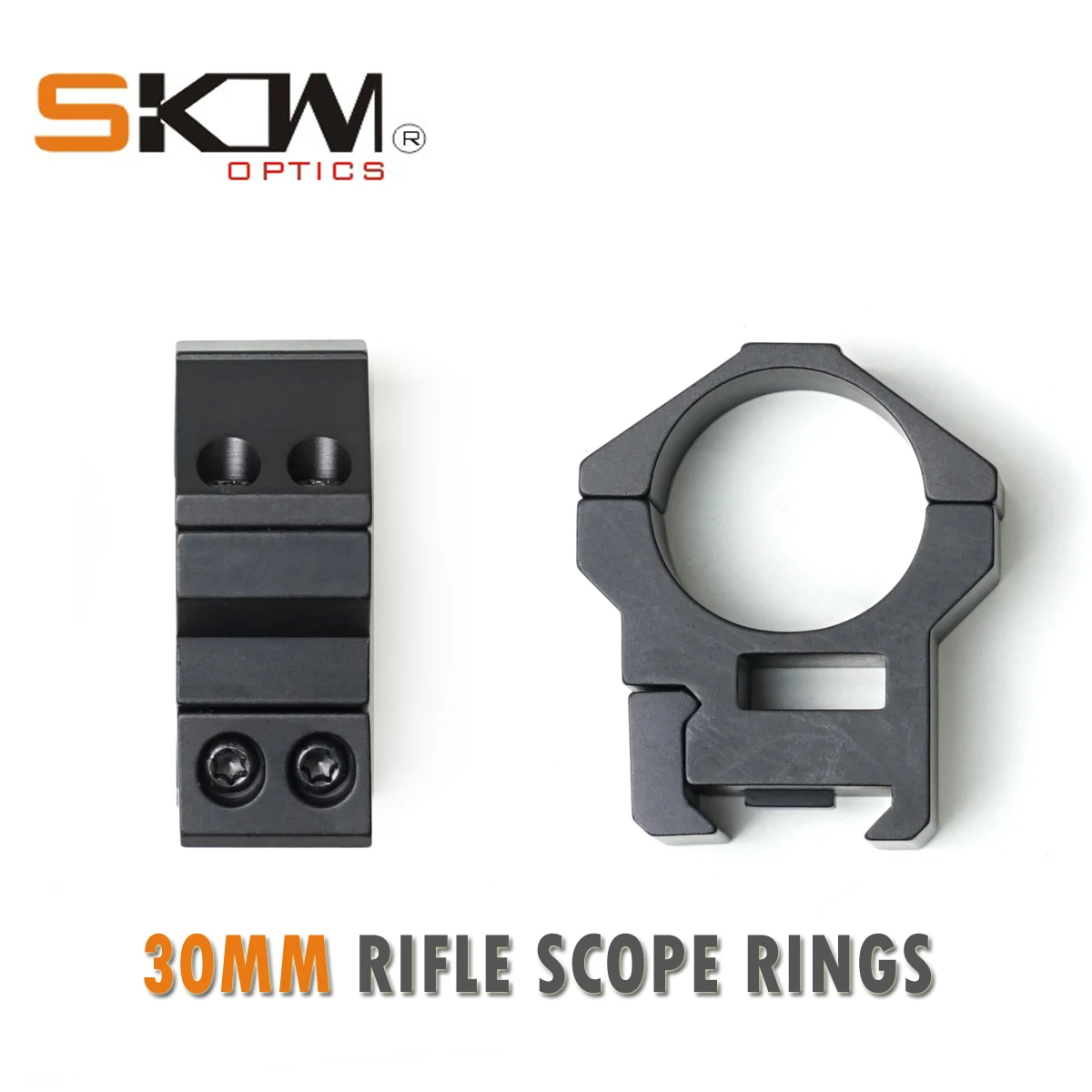 SKWgear Tactical 30mm Mount Rifle Scope Rings Fit Picatinny M1913 rail