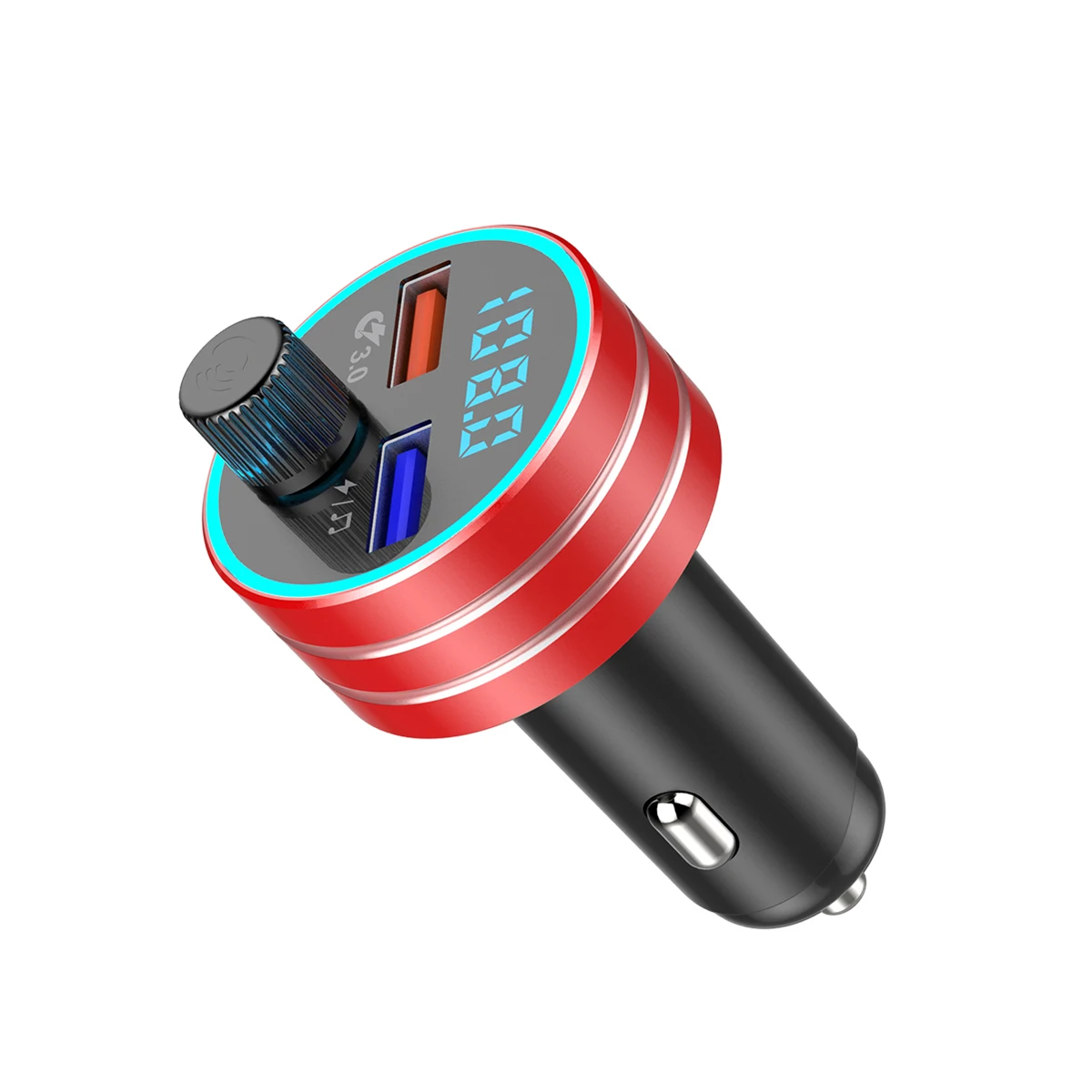 Быстрая зарядка 3,0 автомобильный bluetooth fm-передатчик с двумя usb-портами автомобильное зарядное устройство fm-модулятор MP3-плеер Автомобильная Зажигалка Handfree для iPhone - Название цвета: POA6131407