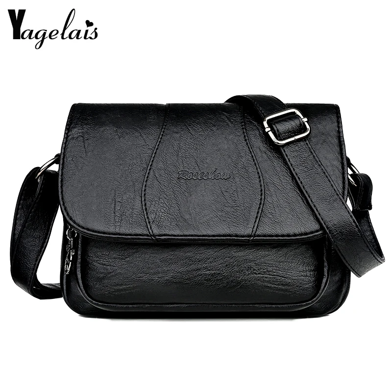 Brand Designer Ladies Messenger Bag Messenger Bag Soft PU Leather Shoulder Bag High Quality Fashion Ladies Bag Handbag