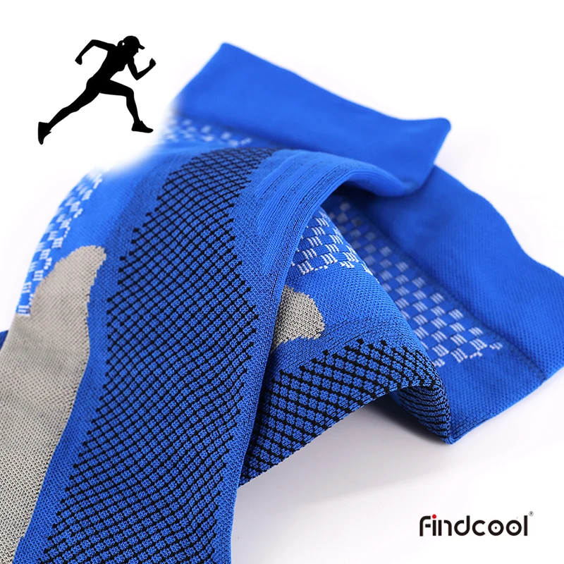 Findcool Компрессионные носки по колено для мужчин быстросохнущие высокое качество