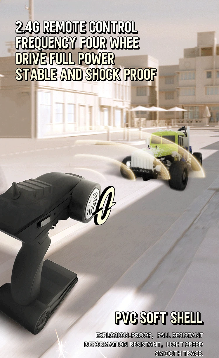 Batterie verte 3 - Voiture Buggy t?�l?�command?�e tout terrain classique 4WD 2.4G 80M 25 minutes 