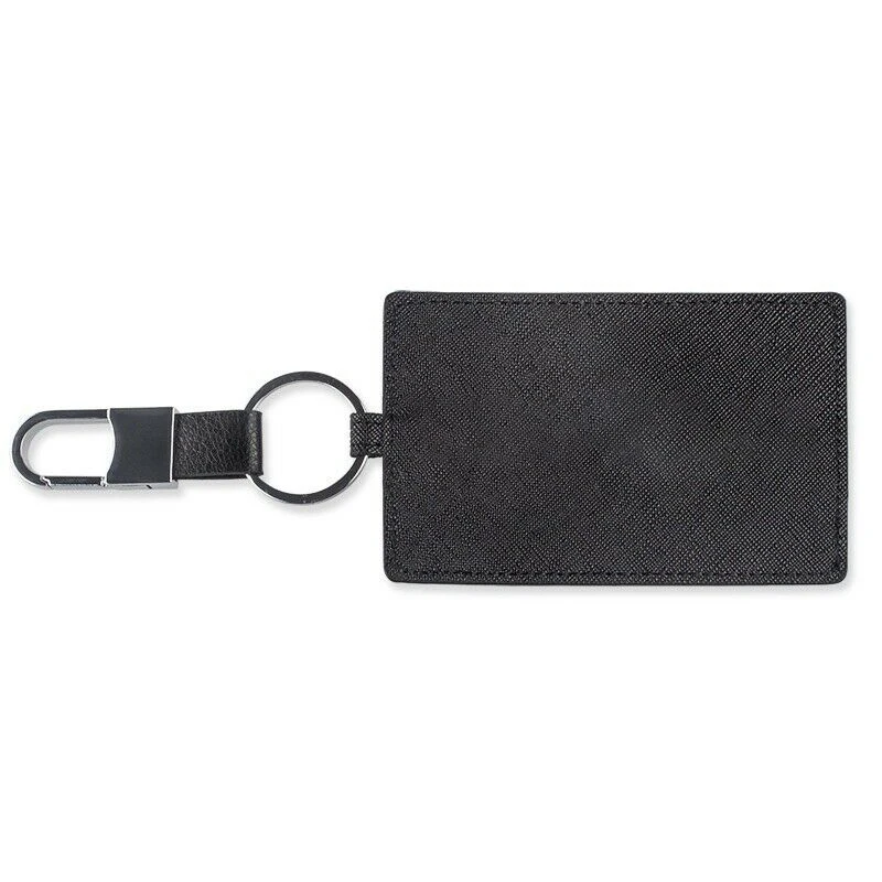 Black Key Card Holder Protection Cover Case Shell W/ Key Chain For Tesla Model 3