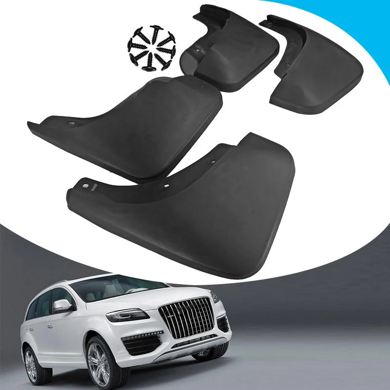 Брызговики для Audi Q7 Sport 2007- Брызговики черные 4 шт брызговики