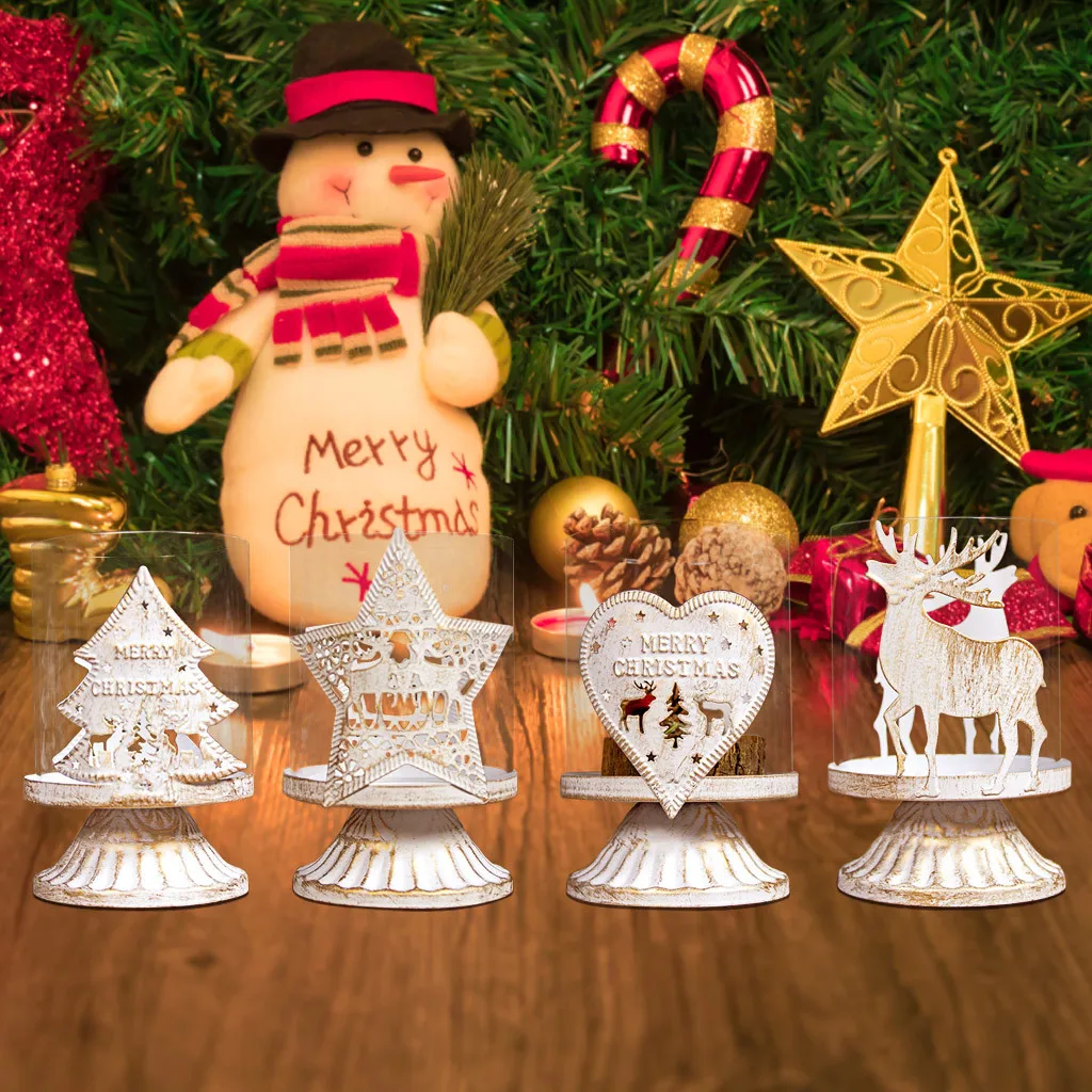 Рождественские украшения, Рождественский подсвечник, подсвечник, подарок, домашний декор