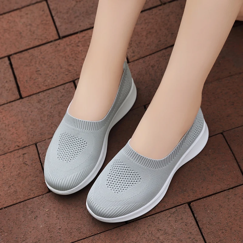 Women's Sports Shoes 2021 Sets Wear Breathable Mesh Socks Women's Casual Shoes Flat Shoes Vulcanized Shoes Women's Oversize