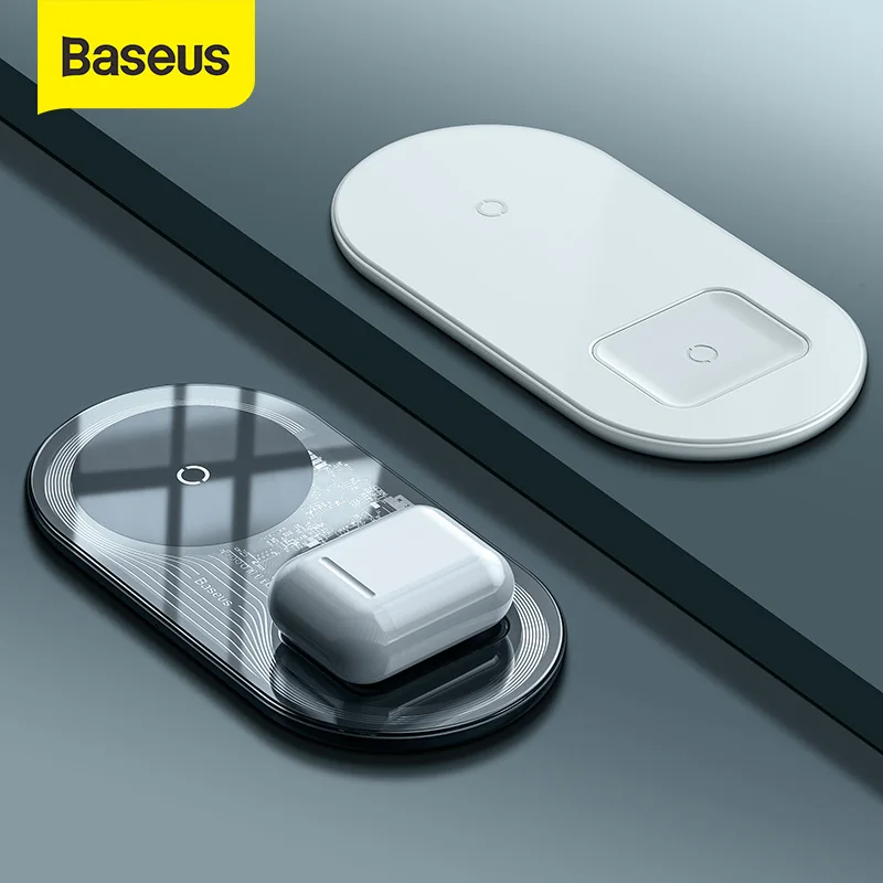 Baseus Visible Wireless Charger For iPhone 12 11 Wireless Charge Pad For iPhone Airpods Fast Charging Wireless Charge Devices