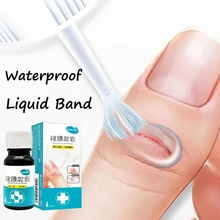 1 бутылка 10 мл Водонепроницаемая жидкость дезинфицирующая жидкая повязка пластырь для ран лечебный гель жидкая повязка на рану гемостаз пластырь