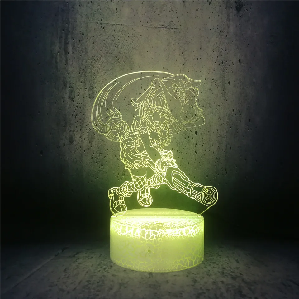 魔法少女ほうきウィッチャーサキュバスマジシャンマスターメイジ 3d ランプ Usb 多色ナイトライト Led Rgb 照明電球 Aliexpress