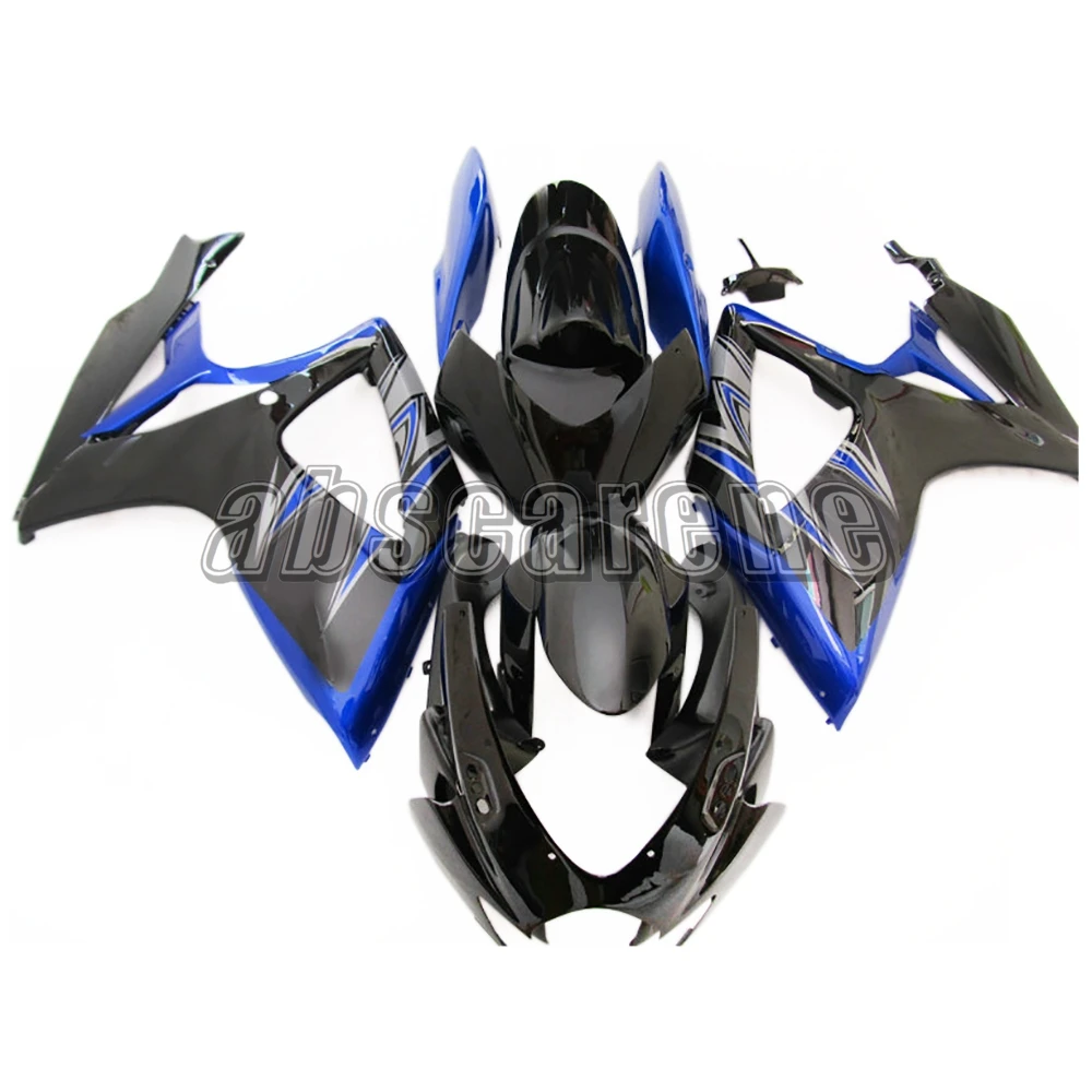 Серый синий мотоцикл Полный обтекатели для Suzuki GSXR600 GSXR750 K6 2006 2007 G-SXR600 06 07 ABS пластик инъекции кузова Carenes