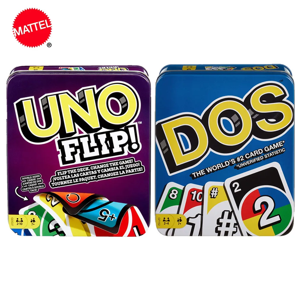 Jogo de Tabuleiro de Alta Jogos de Cartas de Brinquedo Jogo de Cartas & dos Lata Mattel Jogo Uno: Flip Divertido Diversão Multiplayer Jogando Uno