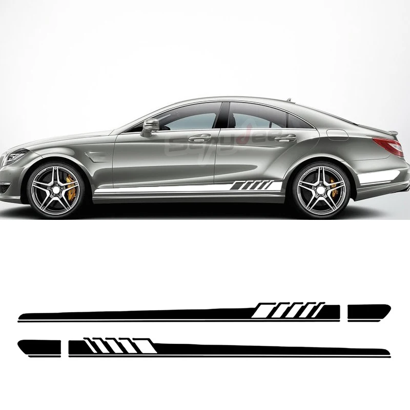 

Edition 1 Door Side Skirt Stripes Stickers Decal For Mercedes Benz CLS Class W219 C219 W218 C218 X218 C257 CLS63 AMG Accessories