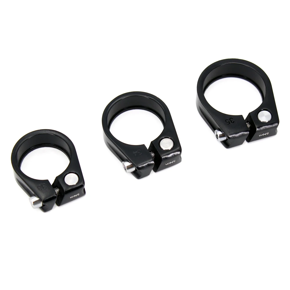 Bike Seatpost Clamp 28.6/31.8/34.9mm Aluminum Tube Clamp MTB Bike Seatpost