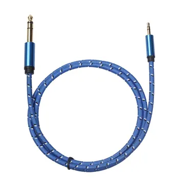 

Auxiliary Cable Vent 3.5Mm To 6.5Mm Audio Jack Cable 3.5 To 6.35 Male To Male Guitar Mixer Amplifier Cd Player Auxiliary Line