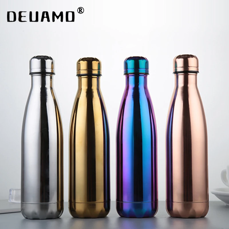 

Logo Custom Water Bottle Insulated Cup Stainless Steel Beer Tea Coffee Thermos Portable Travel Sport Vacuum Water Bottles