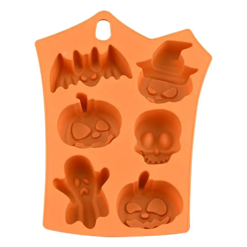 Halloween Silicone Mold DIY Cake Fondant Decorating Tools Cookies Chocolate Baking Decoration Polymer Clay Mold Mould